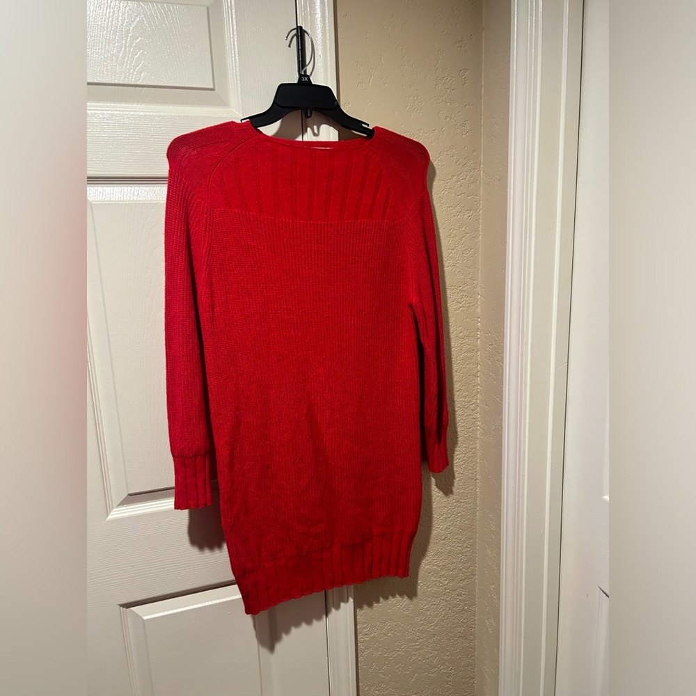 Red Women's Sweater Dress